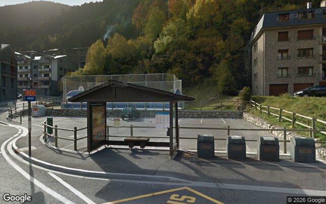 Vista de la parada Bordes del Riu des de Google Street View