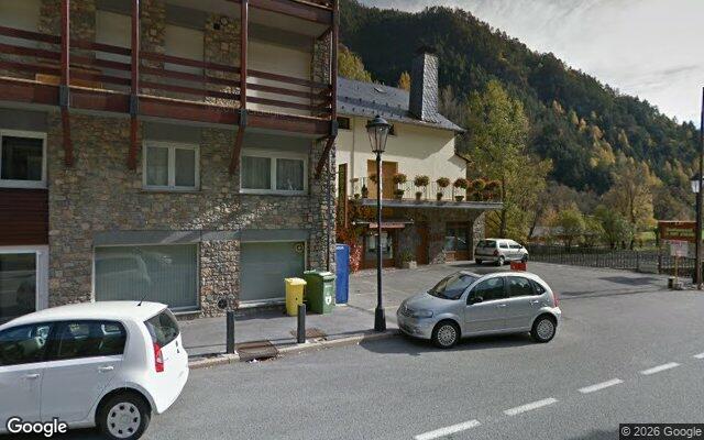 Vista de la parada Cruïlla d'Arans des de Google Street View