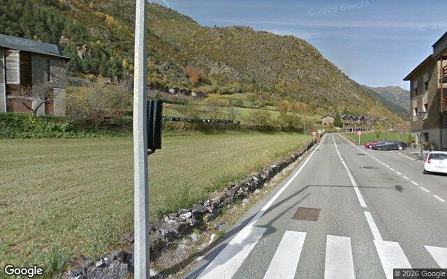 Vista de la parada Cruïlla d'Arans des de Google Street View