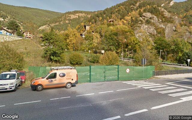 Vista de la parada Cruïlla de Sornàs des de Google Street View
