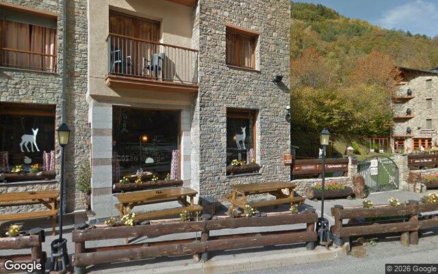 Vista de la parada Les Mines a Llorts des de Google Street View