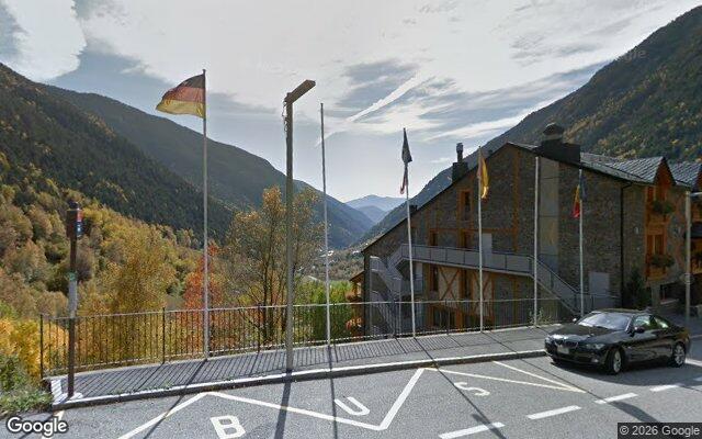 Vista de la parada Les Subiranes des de Google Street View