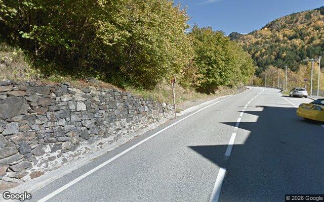 Vista de la parada Les Subiranes des de Google Street View